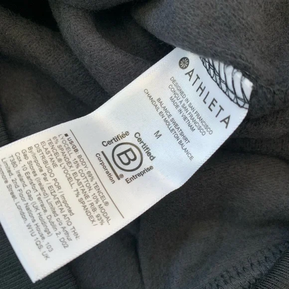 Athleta Balance Sweatshirt in black - Picture 7 of 13